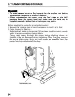 Предварительный просмотр 36 страницы Honda WX15 Owner'S Manual