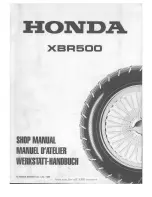 Предварительный просмотр 1 страницы Honda XBR500 Shop Manual