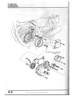 Предварительный просмотр 108 страницы Honda XBR500 Shop Manual