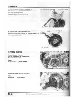 Предварительный просмотр 111 страницы Honda XBR500 Shop Manual