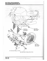 Предварительный просмотр 158 страницы Honda XBR500 Shop Manual