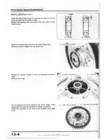 Предварительный просмотр 162 страницы Honda XBR500 Shop Manual