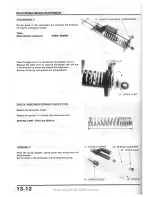 Предварительный просмотр 170 страницы Honda XBR500 Shop Manual