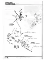 Предварительный просмотр 174 страницы Honda XBR500 Shop Manual