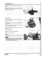 Предварительный просмотр 178 страницы Honda XBR500 Shop Manual