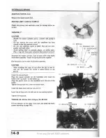 Предварительный просмотр 183 страницы Honda XBR500 Shop Manual