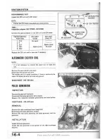 Предварительный просмотр 193 страницы Honda XBR500 Shop Manual