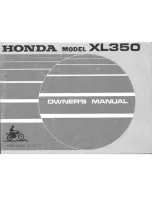 Honda XL350 Owner'S Manual предпросмотр