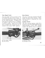 Предварительный просмотр 21 страницы Honda XL350 Owner'S Manual