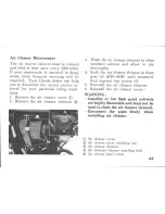 Предварительный просмотр 49 страницы Honda XL350 Owner'S Manual