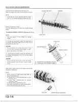 Предварительный просмотр 188 страницы Honda XL350R 1984 Shop Manual