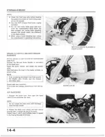 Предварительный просмотр 198 страницы Honda XL350R 1984 Shop Manual