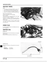 Предварительный просмотр 220 страницы Honda XL350R 1984 Shop Manual