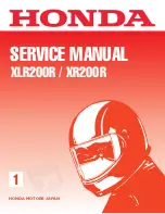 Предварительный просмотр 1 страницы Honda XLR200R Service Manual