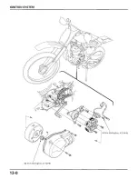 Предварительный просмотр 206 страницы Honda XR100R Service Manual