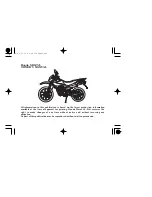 Предварительный просмотр 3 страницы Honda XR125L Owner'S Manual