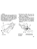 Предварительный просмотр 35 страницы Honda XR250R 1997 Owner'S Manual