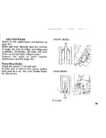 Предварительный просмотр 87 страницы Honda XR250R 1997 Owner'S Manual