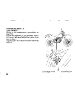 Предварительный просмотр 96 страницы Honda XR250R 1997 Owner'S Manual