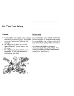 Предварительный просмотр 9 страницы Honda XR250Y Owner'S Manual