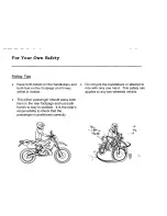 Предварительный просмотр 10 страницы Honda XR250Y Owner'S Manual