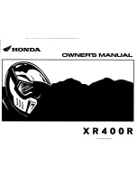 Предварительный просмотр 1 страницы Honda XR400R Owner'S Manual