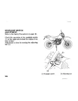 Предварительный просмотр 116 страницы Honda XR400R Owner'S Manual