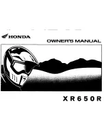 Предварительный просмотр 1 страницы Honda XR650 Owner'S Manual