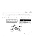 Предварительный просмотр 17 страницы Honda XR650L Owner'S Manual