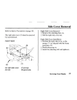 Предварительный просмотр 85 страницы Honda XR650L Owner'S Manual