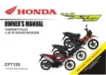 Предварительный просмотр 1 страницы Honda XRM125 2018 Owner'S Manual