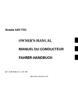 Предварительный просмотр 1 страницы Honda XRV 750 Owner'S Manual