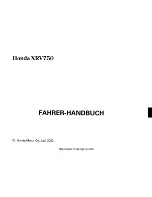 Предварительный просмотр 233 страницы Honda XRV 750 Owner'S Manual