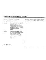 Предварительный просмотр 36 страницы Honda Z50R Owner'S Manual