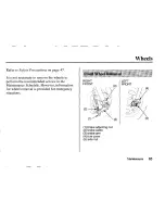 Предварительный просмотр 95 страницы Honda Z50R Owner'S Manual