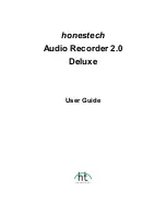 Honestech Audio Recorder 2.0 Deluxe User Manual предпросмотр