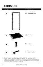 Preview for 2 page of Honey Can Do SHF-02099 Quick Start Manual