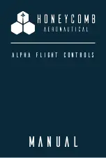 Honeycomb Aeronautical Alpha Flight Controls Manual preview