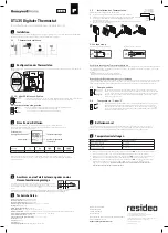 Предварительный просмотр 2 страницы Honeywell Home DT135 Installation And User Manual