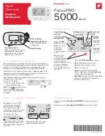 Honeywell Home FocusPRO 5000 Series Quick Start Manual preview