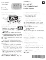 Preview for 1 page of Honeywell Home FocusPRO Smart Series Product Information