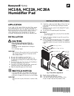 Honeywell Home HC18A Installation Instructions preview