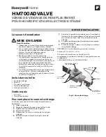 Preview for 2 page of Honeywell Home HM700ADVALVE Installation Instructions