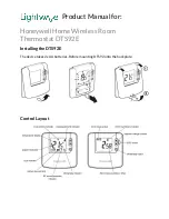 Preview for 1 page of Honeywell Home Lightwave DTS92E Product Manual