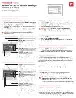 Preview for 2 page of Honeywell Home Prestige YTHX9421R Product Information