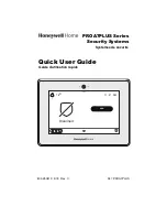 Preview for 1 page of Honeywell Home PROA7PLUS Series Quick User Manual