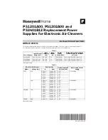 Honeywell Home PS1201A00 Installation Instructions Manual предпросмотр