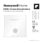 Honeywell Home R200C-1 Installation And User Manual preview