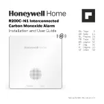 Preview for 1 page of Honeywell Home R200C-N1 Installation And User Manual