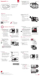 Preview for 1 page of Honeywell Home RET97E5D Quick Start Manual